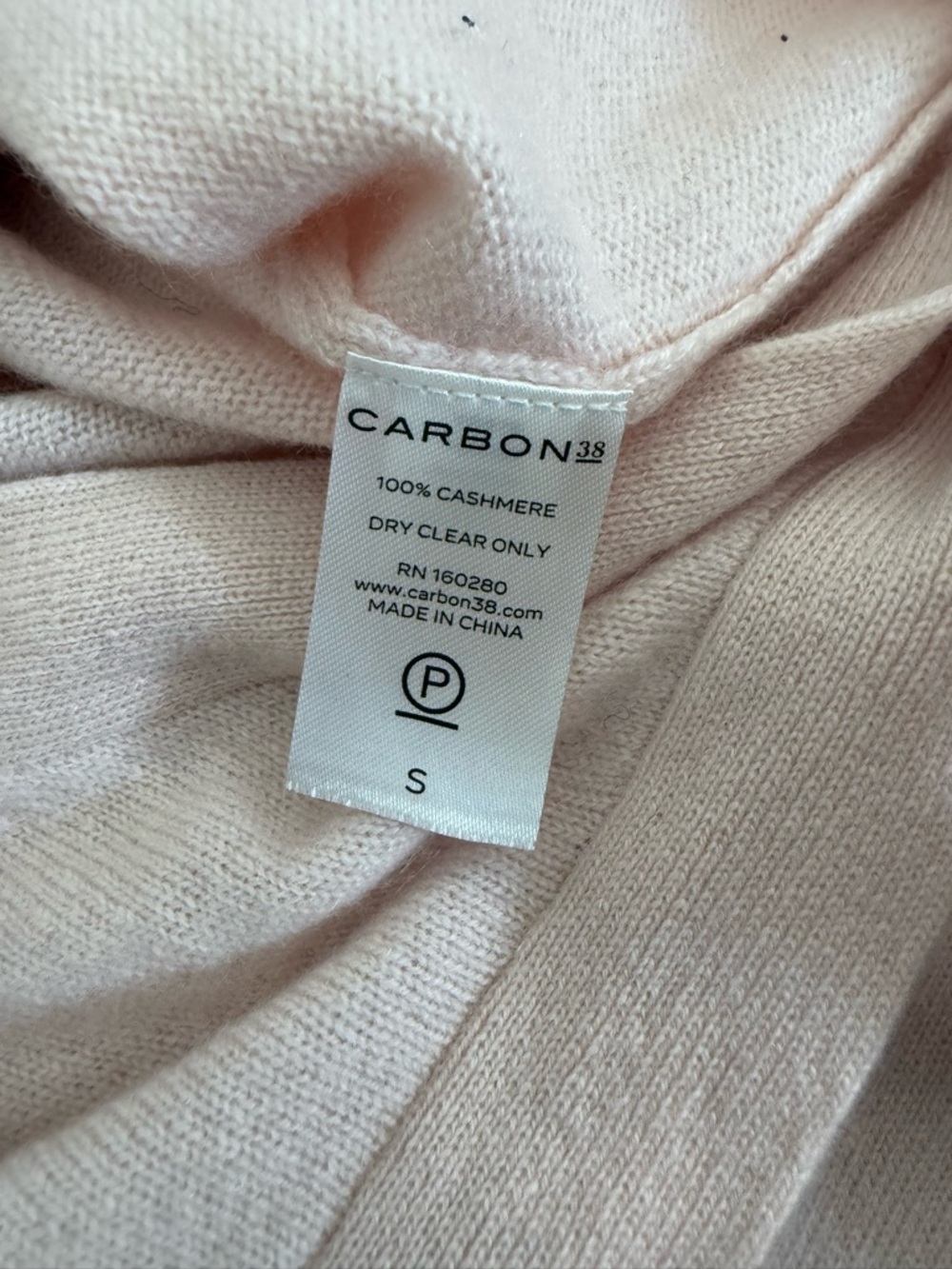 CARBON38 Cashmere Wrap Sweater in Rosewater - Picture 10 of 10
